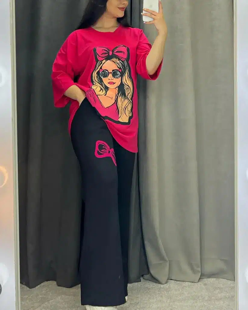 Women Drop Shoulder Summer Suit.