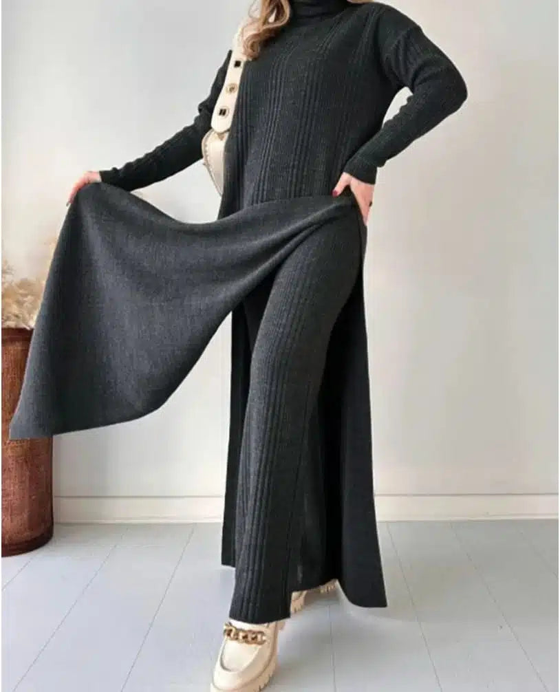 Comfort Roll Neck 2 Piece Knit CO-Ord Set