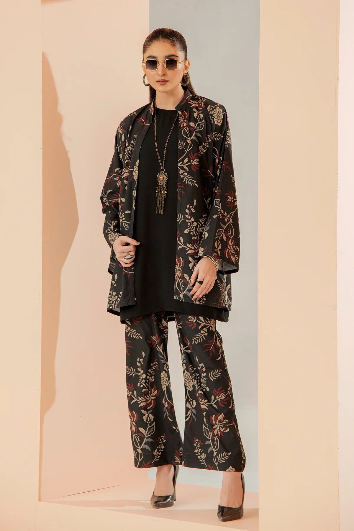 Comfort Floral Shrug 3 Piece CC04