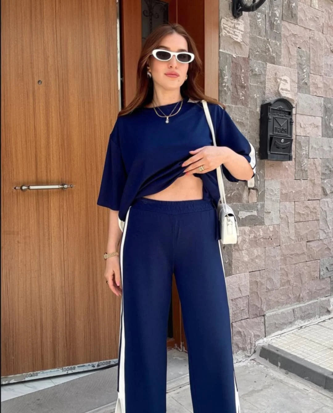 Comfort Side Panel 2-Pcs Summer Dry-Fit Tracksuit For Her.