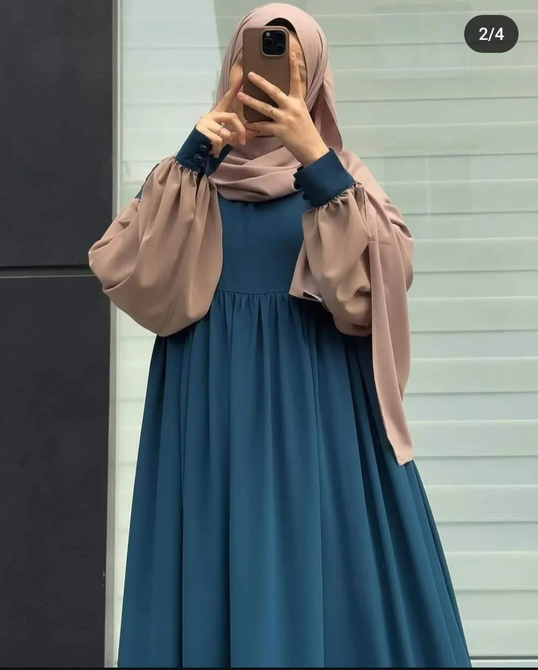 Comfort Frill Abaya Style Long Cuff Maxi