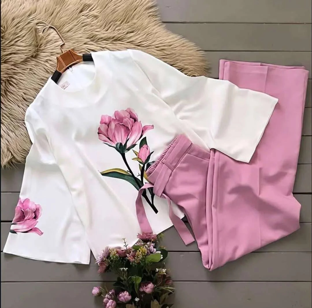 Comfort Floral Summer Co-Ord 2 Piece