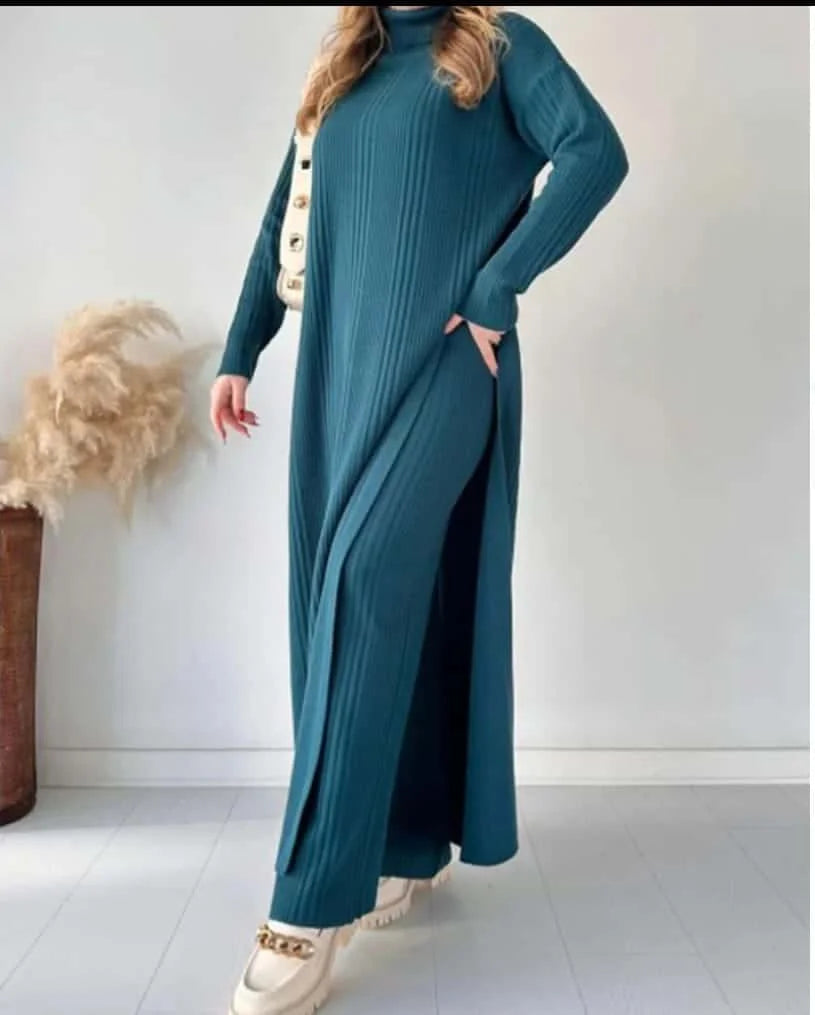 Comfort Roll Neck 2 Piece Knit CO-Ord Set